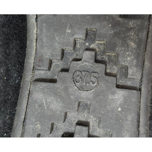 House of Harlow 1960 Beaded Suede Lace-Up Moccasin Boots Black Gold Boho Festiva - Picture 14 of 16